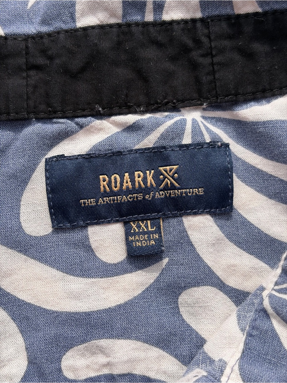 Men's Roark Shirt Multicolor Graphic Print 2XL Surf Beach TIKI Geometric Island - Picture 4 of 12